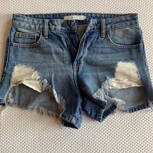 Hidden denim shorts